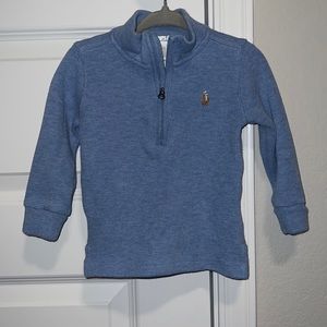 Ralph Lauren Pull Over Half Zip Jacket 12m Sky Blue